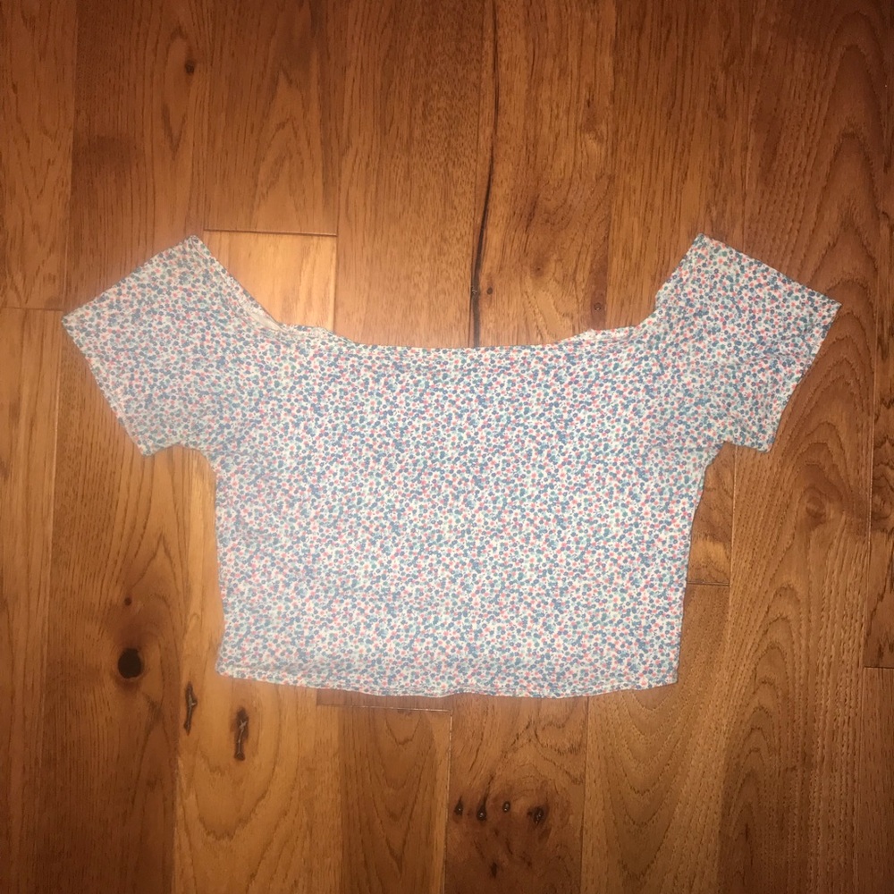 Off Shoulder Crop Top